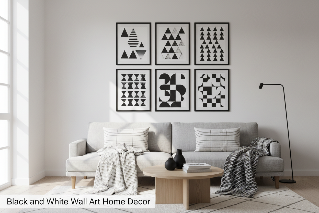 How to Decorate Your Home with Black and White Wall Art