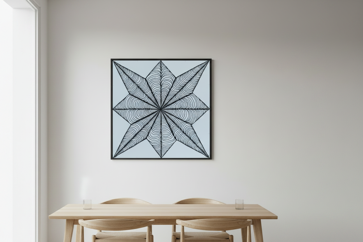 8-Pointed Star Dining Room Mockup