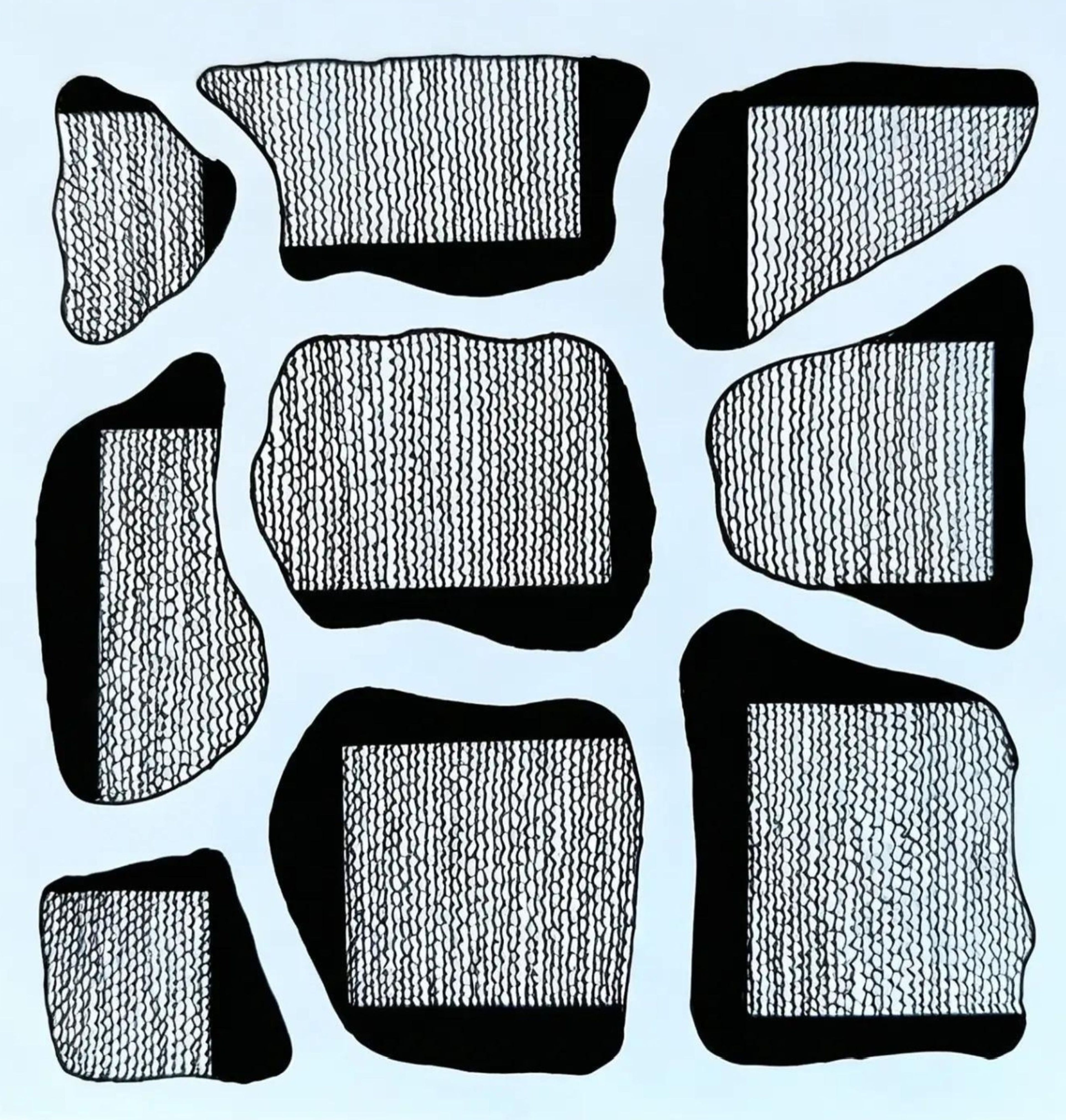 Textured Stones Abstract Art Print — Printable Minimalist Wall Decor | Digital Download