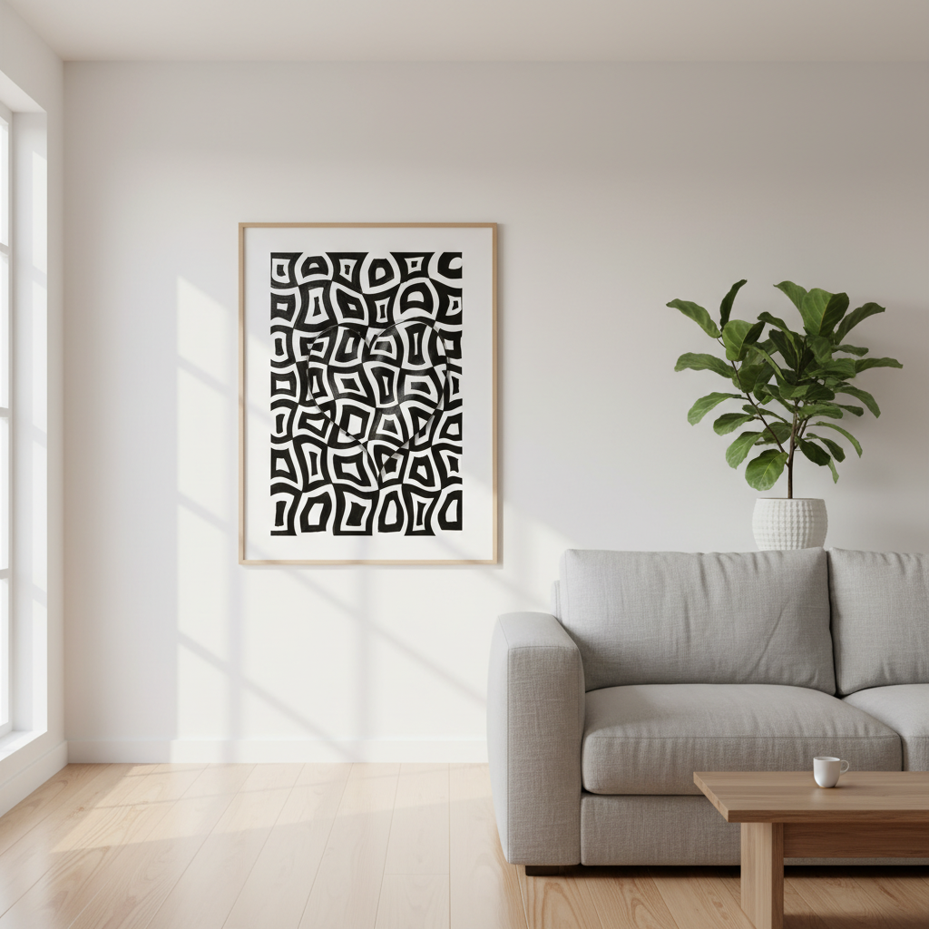 Geometric Abstract — Detaylı Oda
