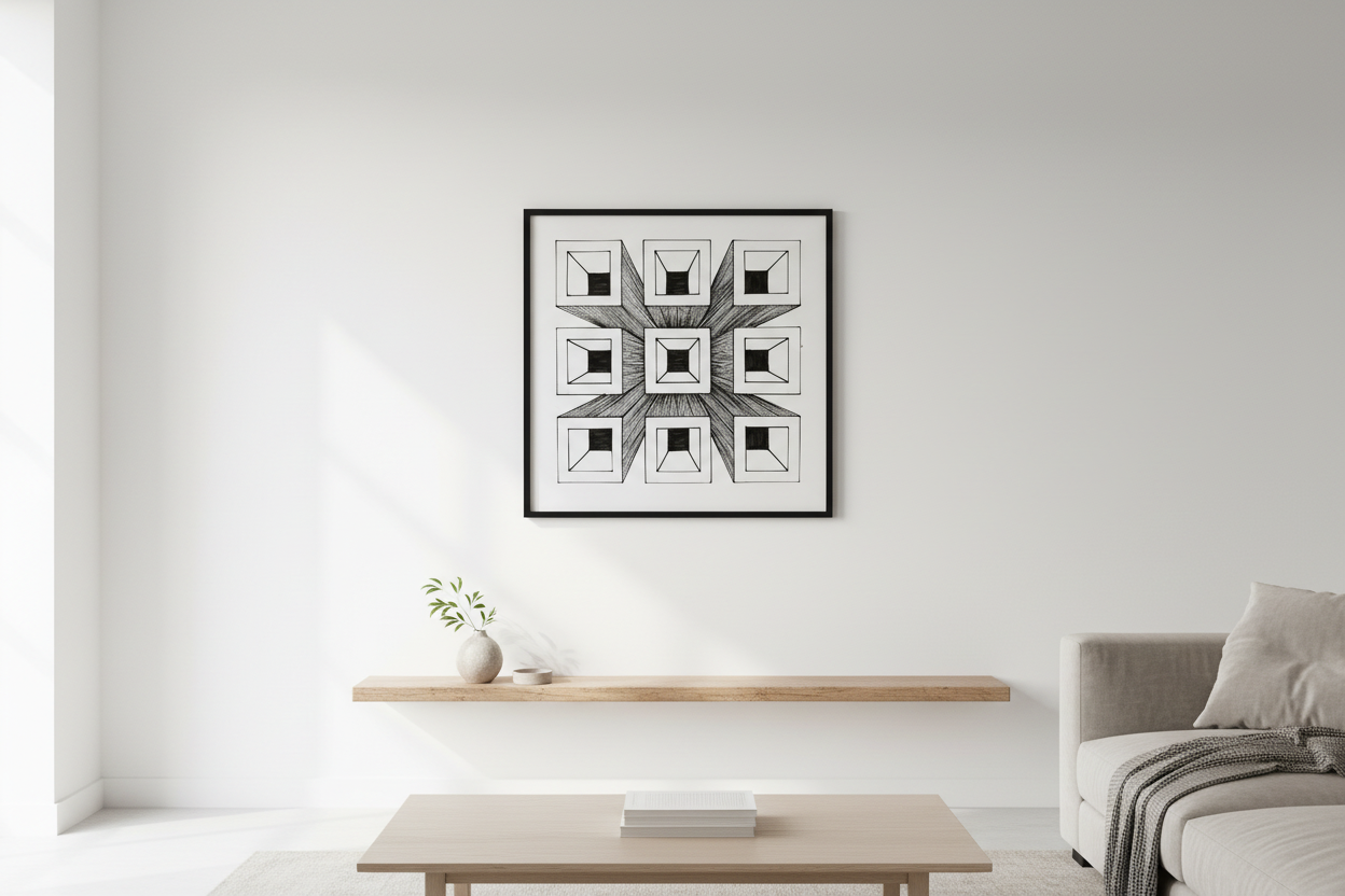 Optical Illusion Art — Minimalist Home
